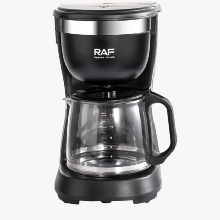 Cafetera RAF compacta con filtro reutilizable, placa de calentamiento y cafetera para el hogar y la Oficina, 12 tazas